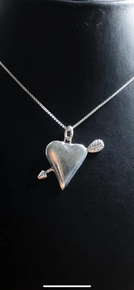 Hjärta med pil silver 9251729H