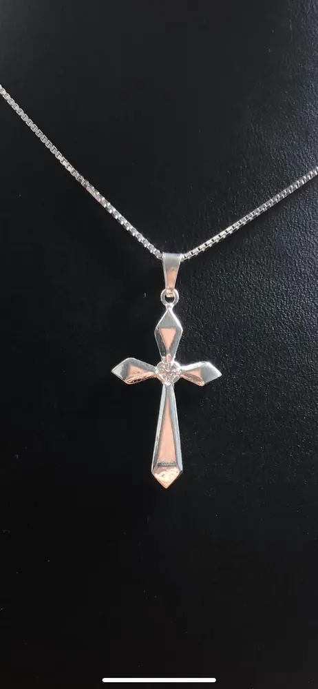 Kors med sten silver 9251739H