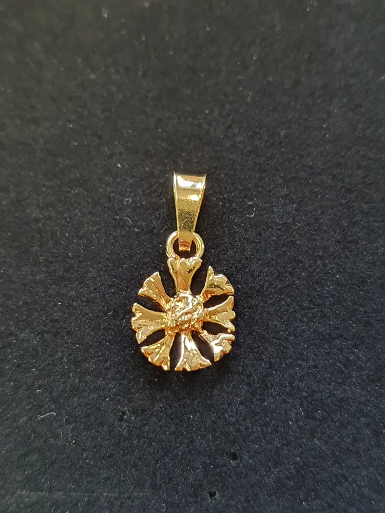 Blåklint hänge liten 18K 