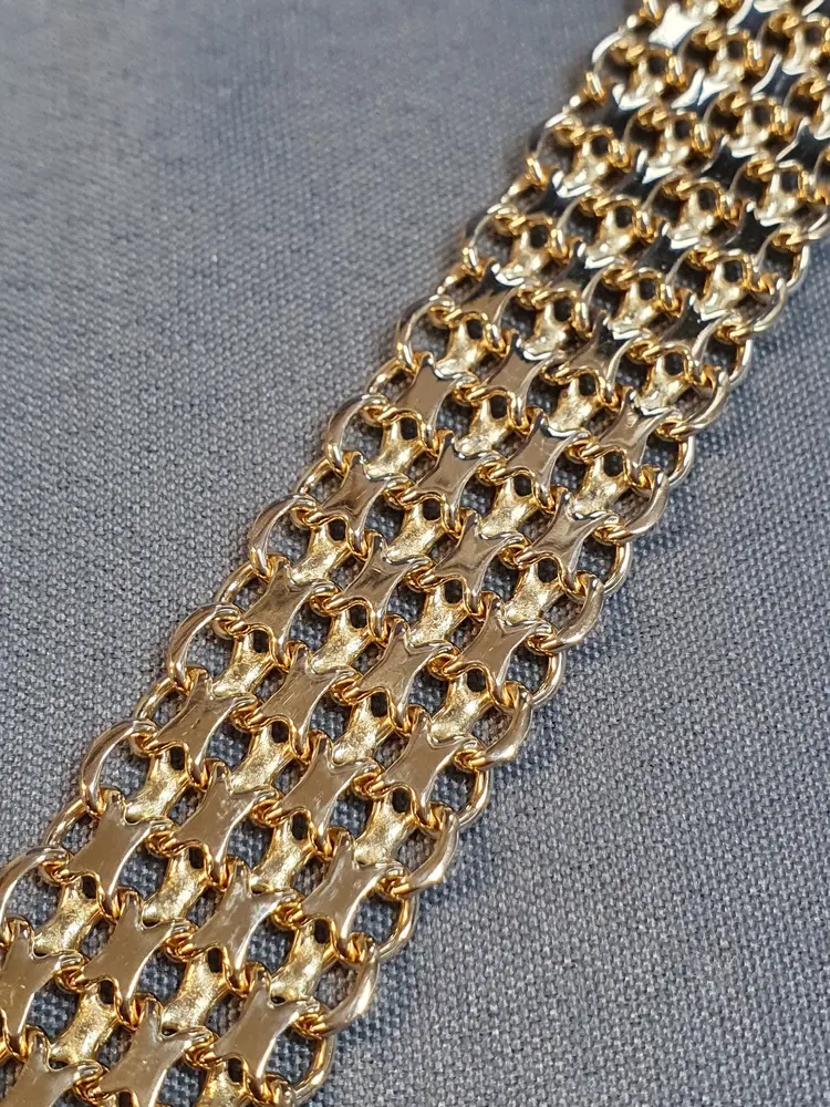 X-länk armband fyrradigt 19cm 41,3gr 18K