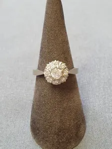 Ring m diamanter 4,1gr 53,0 18Kvg