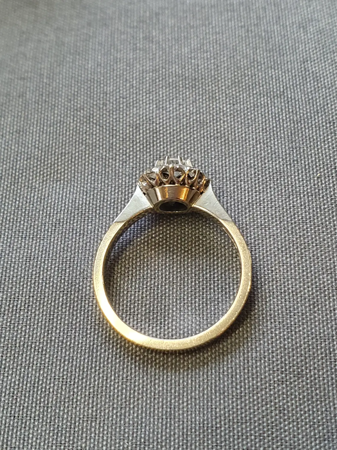 Ring m diamanter 4,1gr 53,0 18Kvg