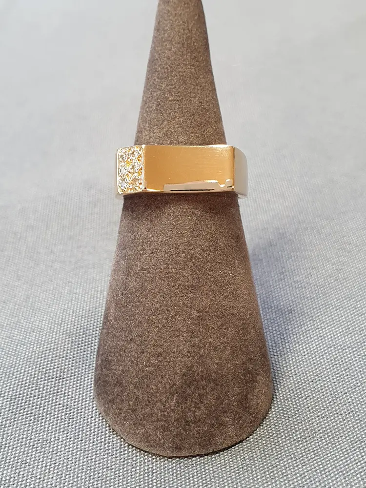 Ring m diamanter 49,0 4,3gr 18K