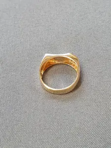 Ring m diamanter 49,0 4,3gr 18K
