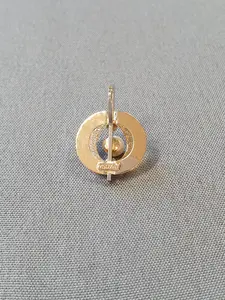 Hängsmycke m pärla och cz sten2,0gr 18K