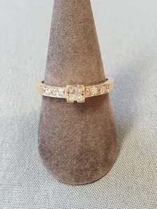 Ring m diamanter  59,0 4,5gr 18K