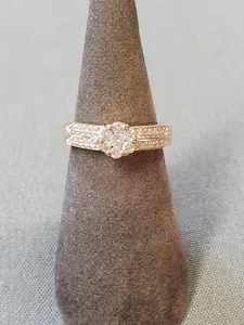 Ring m diamanter 47,0 3,2gr 18K