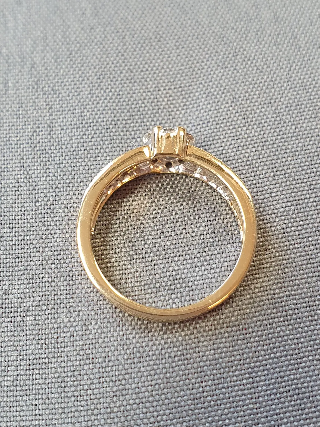 Ring m diamanter 47,0 3,2gr 18K