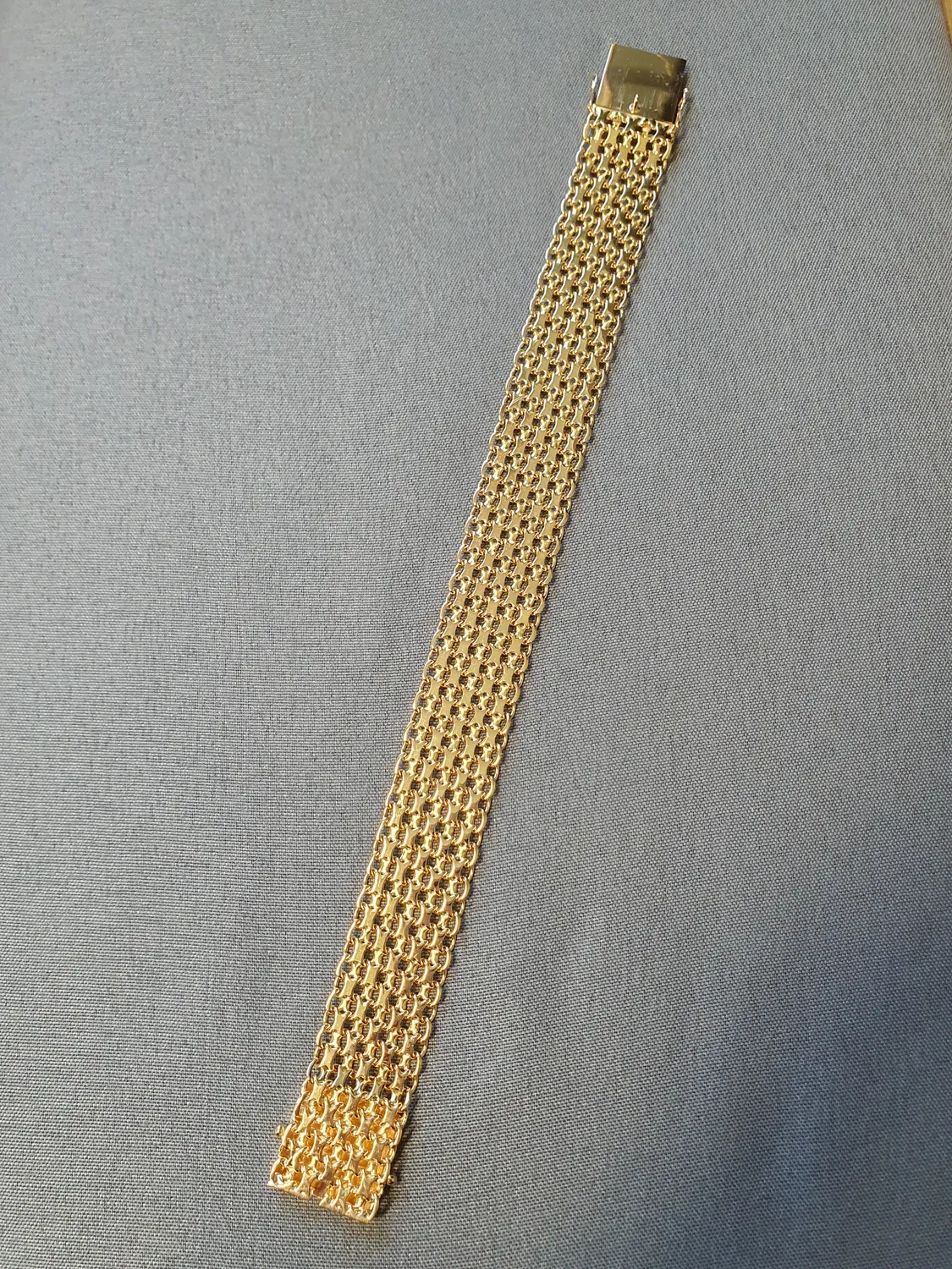 X-länk armband 5-radigt 19cm 30,6gr 18K