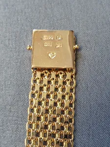 X-länk armband 5-radigt 19cm 30,6gr 18K