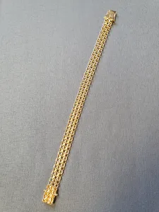 X-länk armband tvåradigt 17,5cm 15,8gr 18K