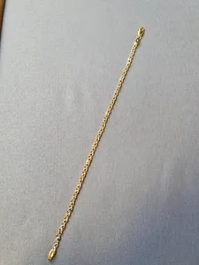 Trefärgat armband 18,5cm 3,5gr 18K