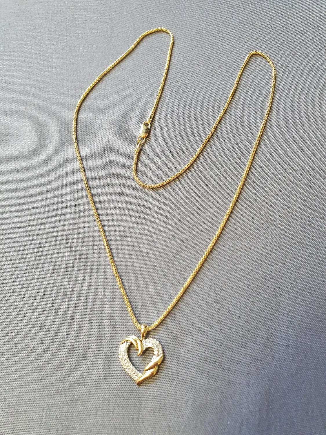 Halsband m hjärta 45cm 5,0gr 18K