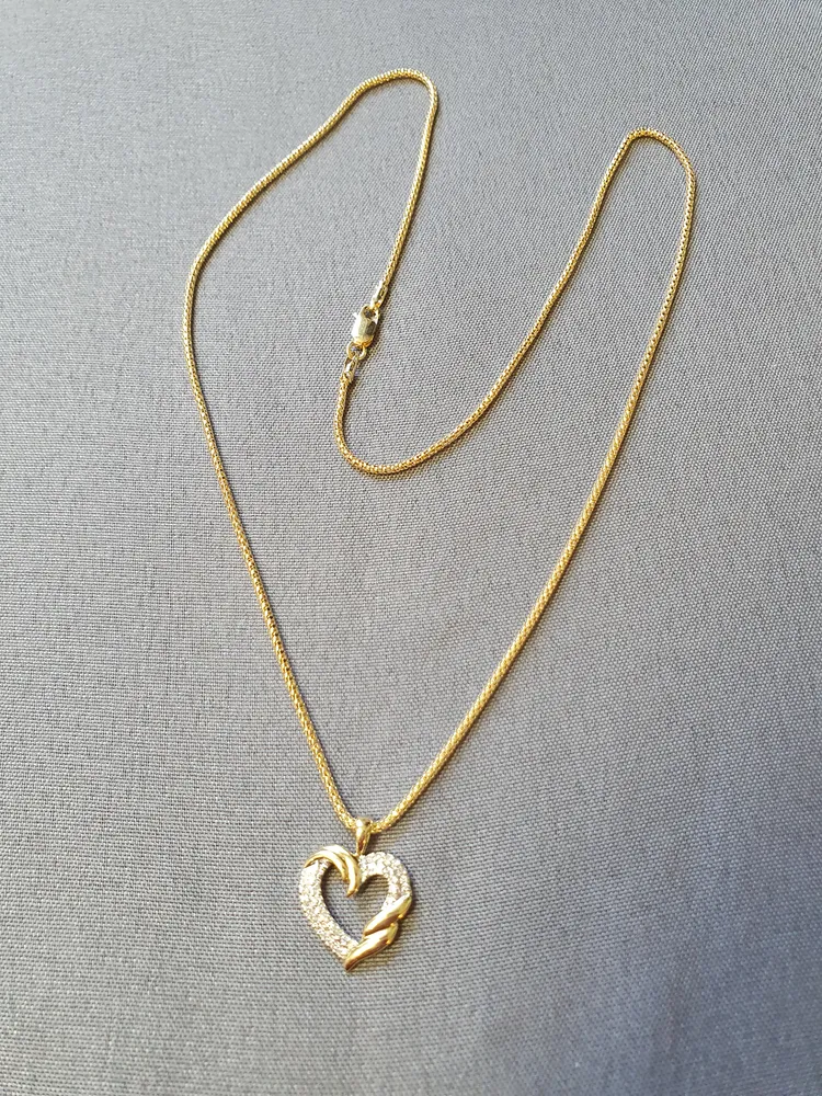 Halsband m hjärta 45cm 5,0gr 18K