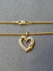 Halsband m hjärta 45cm 5,0gr 18K