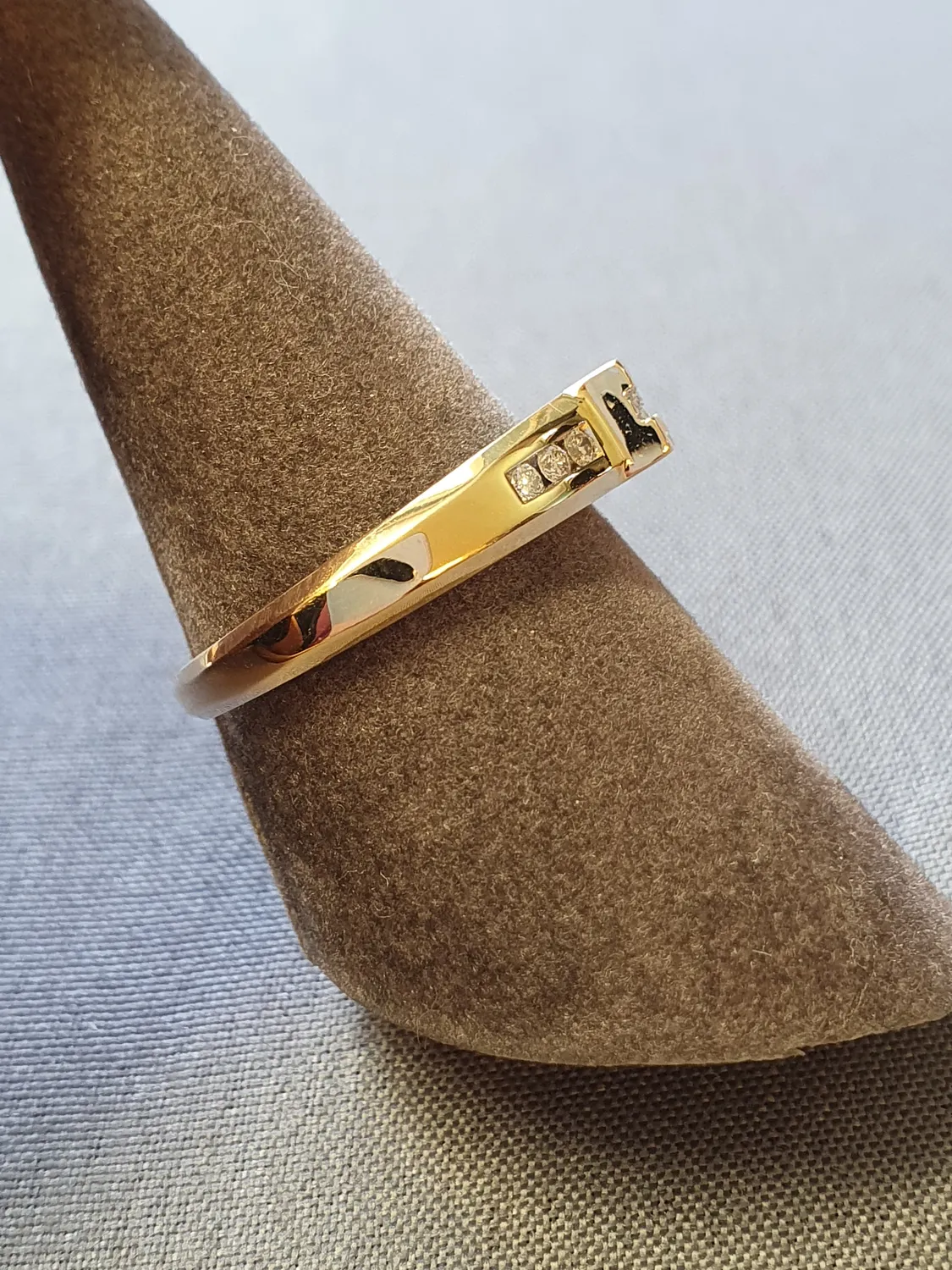 Ring m diamanter 56,0 4,3gr 18K