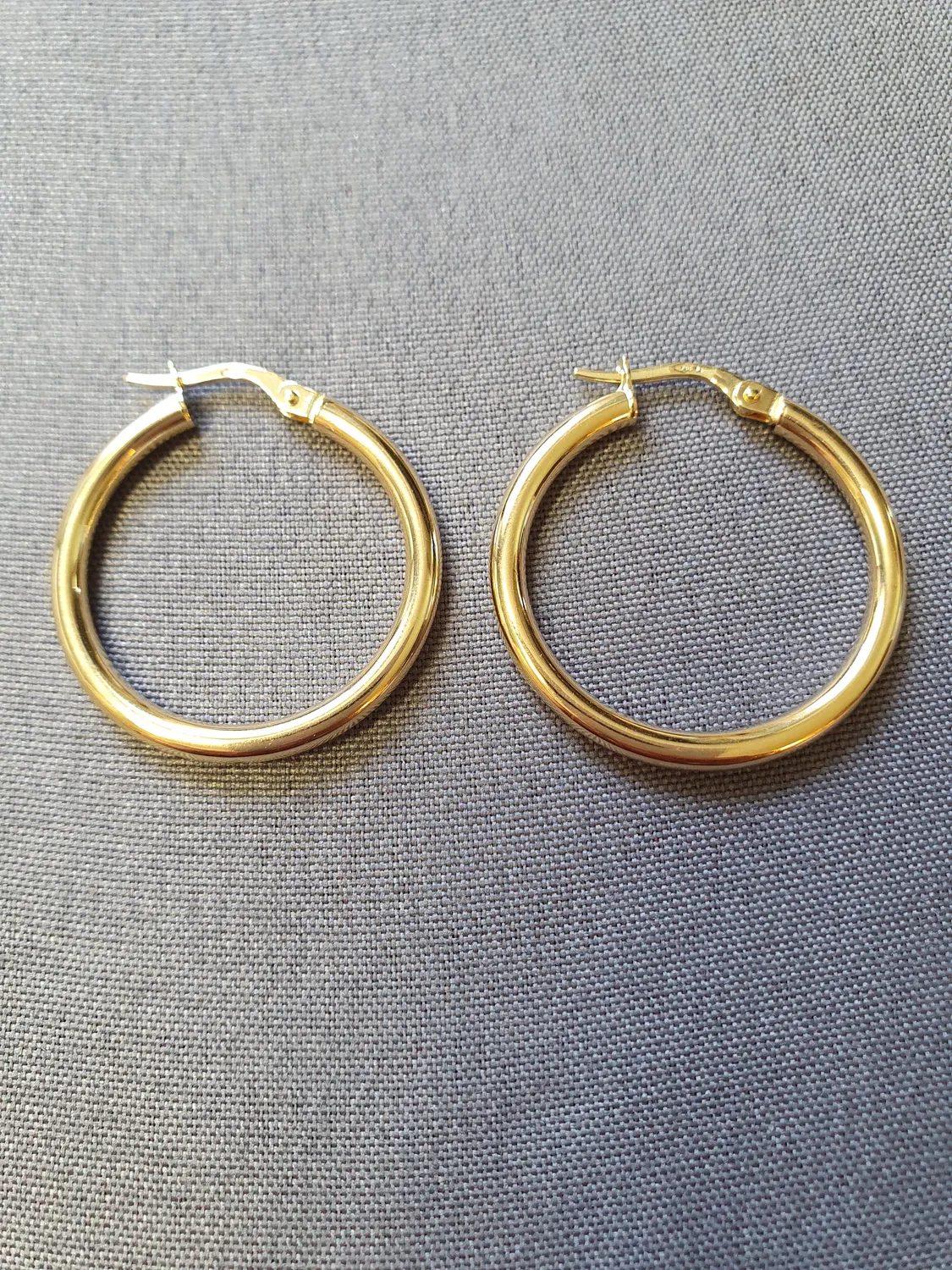 Örhängen rörcreoler, ihåliga 2,2gr 18K