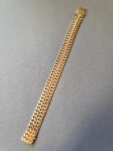 Fiskben armband 18,5cm 47,5gr 18K