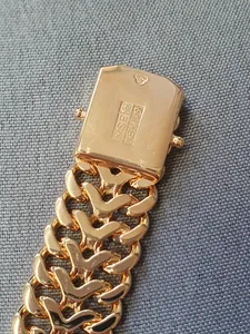 Fiskben armband 18,5cm 47,5gr 18K