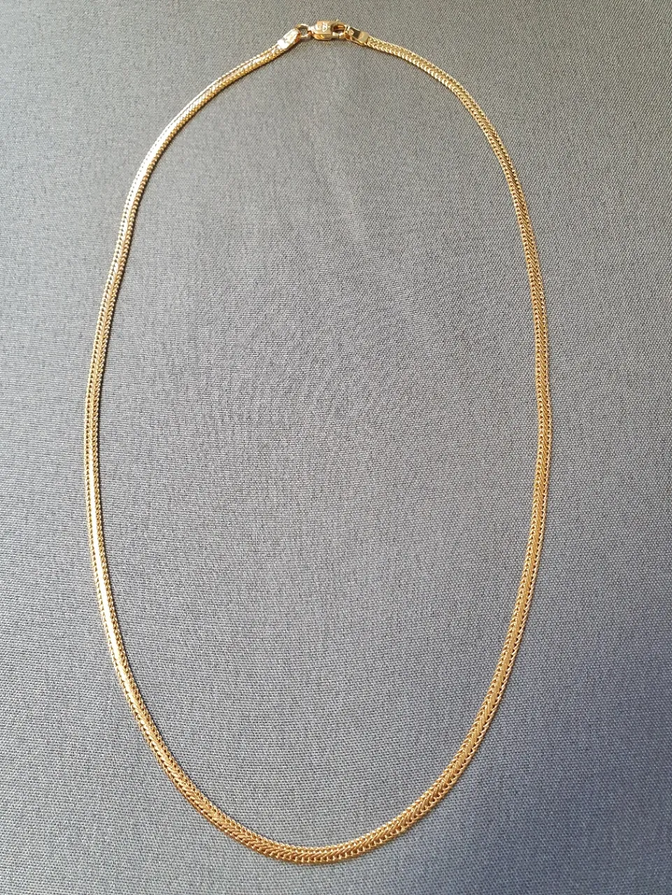 Pressad rävsvans halsband 44cm 7,2gr 18K