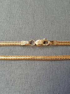 Pressad rävsvans halsband 44cm 7,2gr 18K
