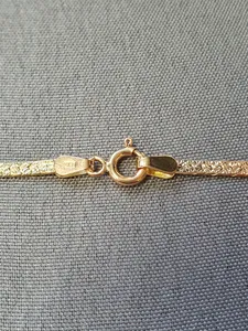 Fantasi halsband trefärgat 42cm 9,4gr 18K 