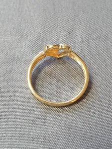 Hjärtring med stenar 56,0 2,8gr 18K