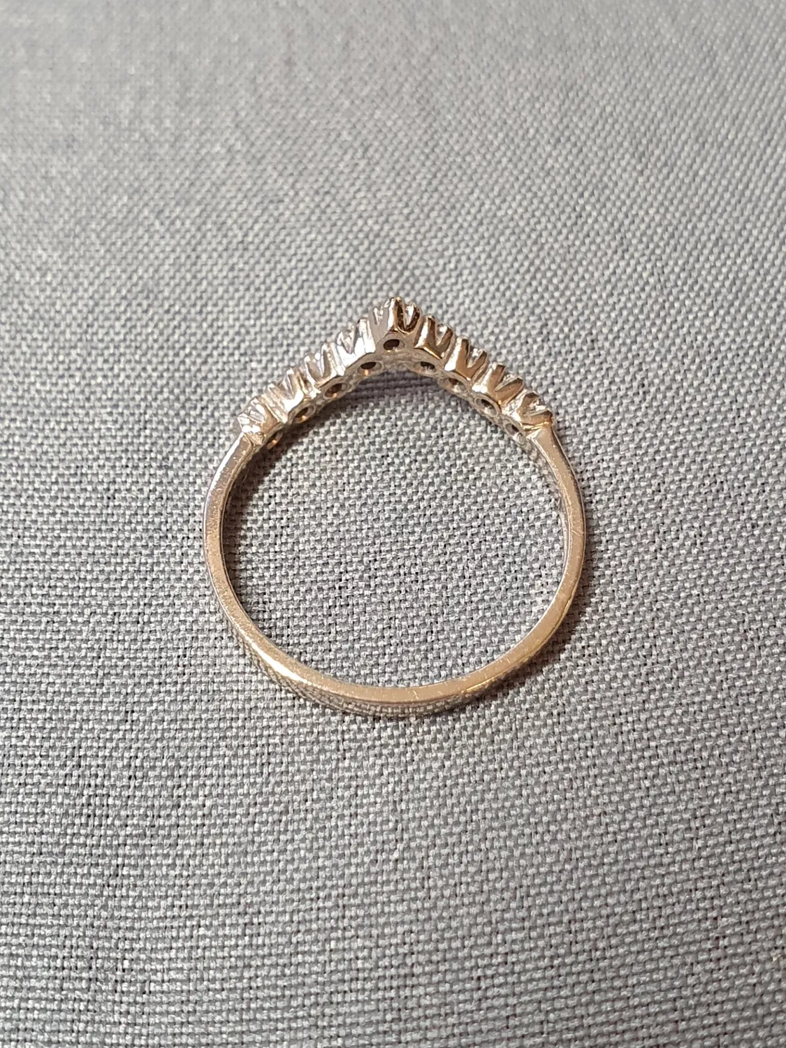 Ring m diamanter 54,0 2,3gr 18K vitguld