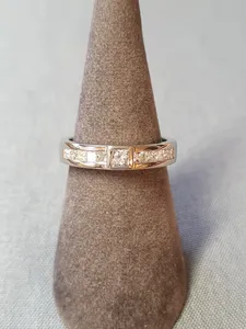 Ring m diamanter 53,0 4,1gr 18K vitguld