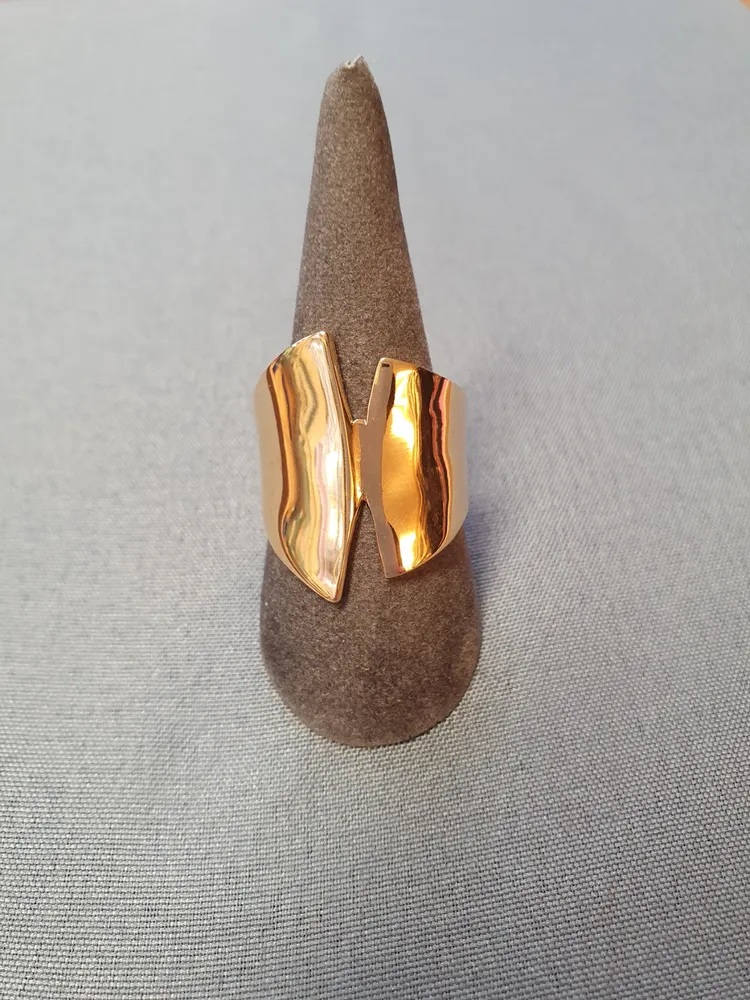 Guldring bred, blank 18K 180802R