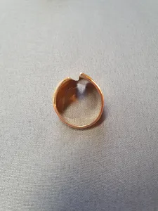 Guldring bred, blank 18K 180802R