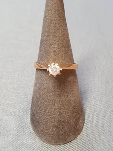 Enstensring med 4 mm cz 18K 180787R