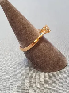 Enstensring med 4 mm cz 18K 180787R