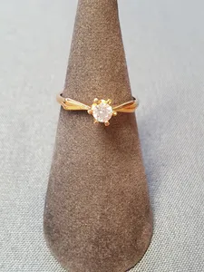 Enstensring med 4mm cz 18K 180773R