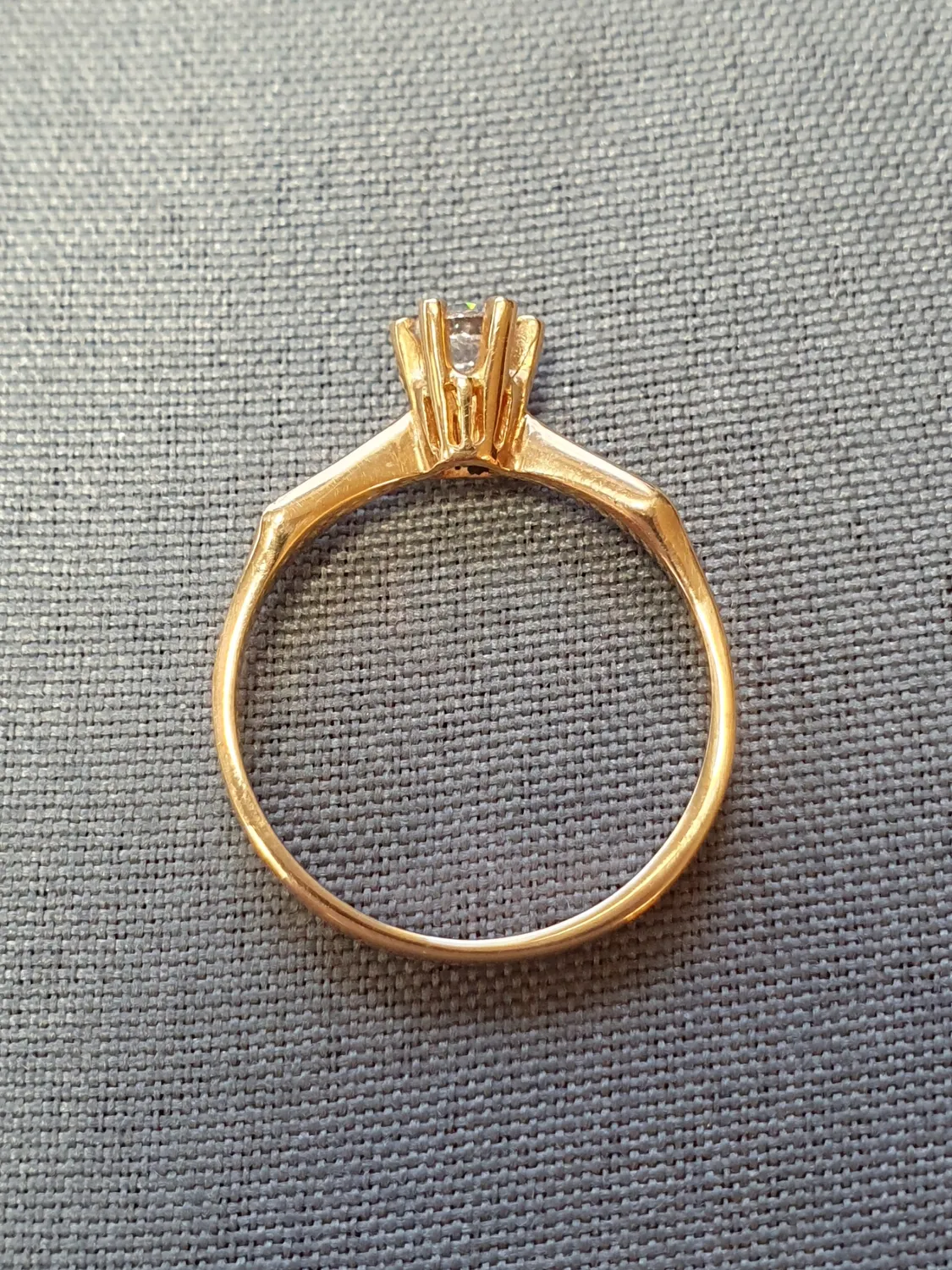 Enstensring med 4mm cz 18K 180773R