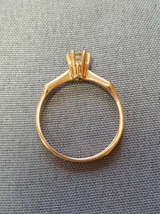 Enstensring med 4mm cz 18K 180773R