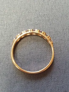 Ring med 7 cz stenar 18K 180765R