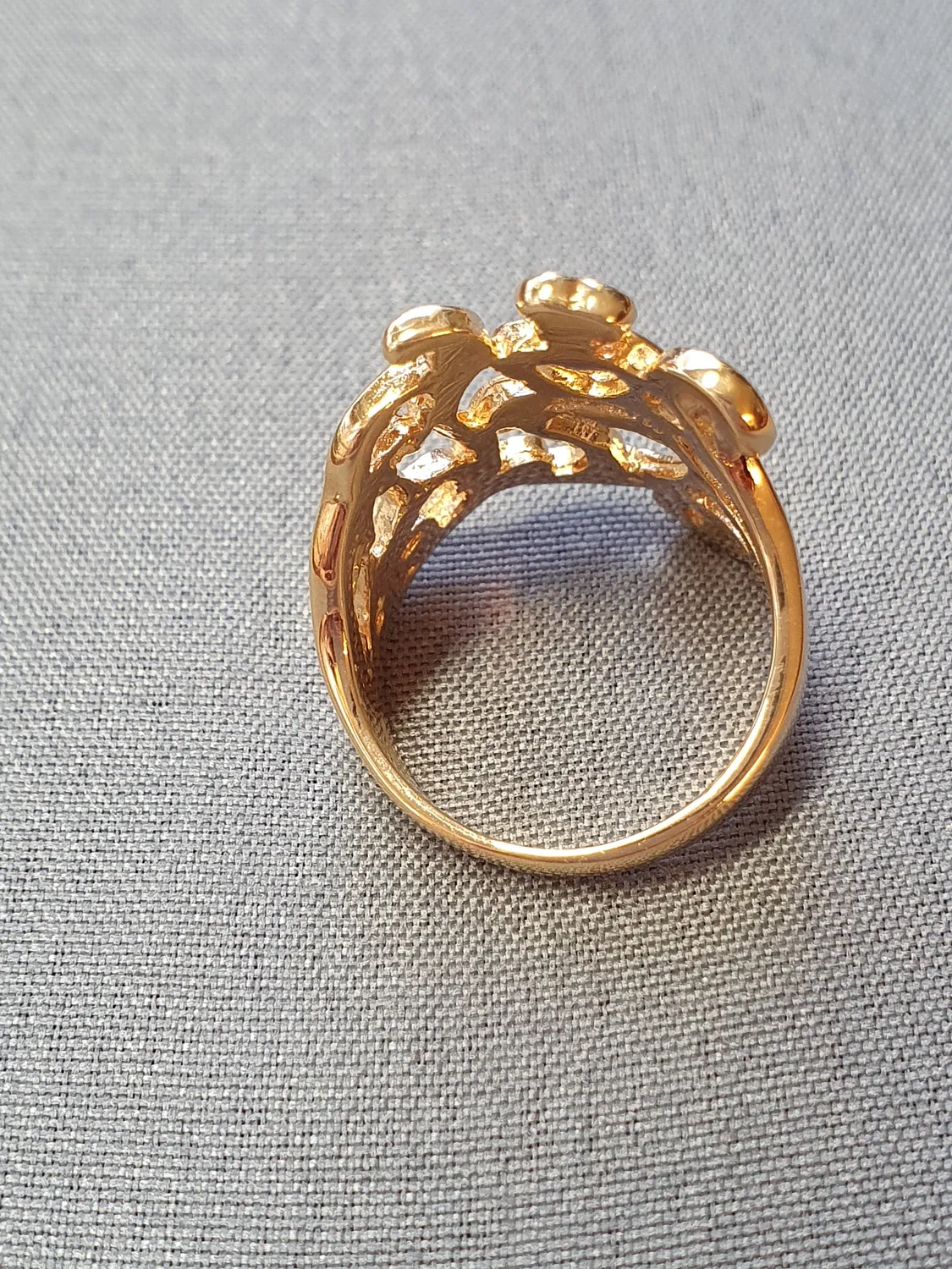 Ring med 3 hjärtan 18K 180580R-G