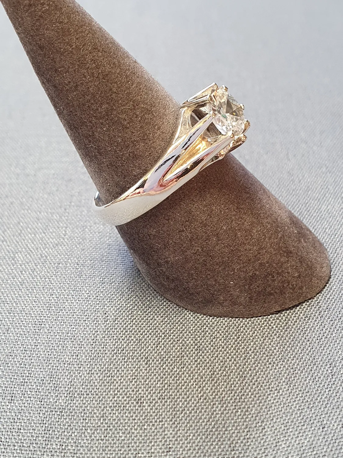 Silverring m oval cz sten 9250112R