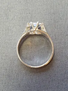 Silverring m oval cz sten 9250112R