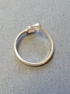 Silverring med två hjärtan 9250415R