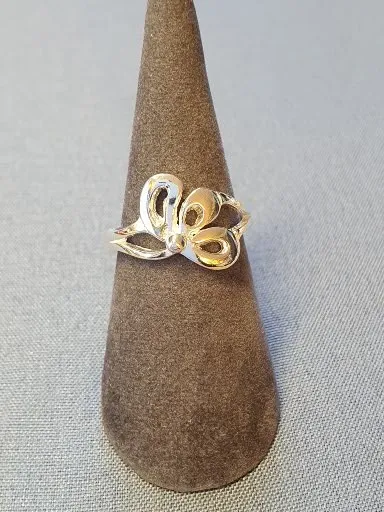 Silverring halv blomma 9250737R