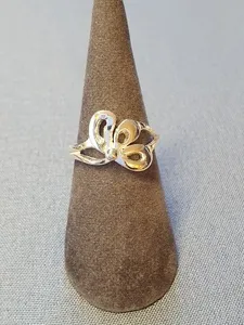 Silverring halv blomma 9250737R