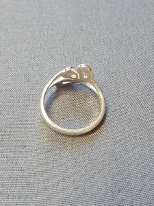 Silverring halv blomma 9250737R