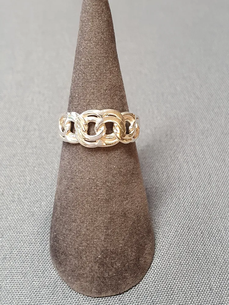 Silver bismarck ring 9250392R