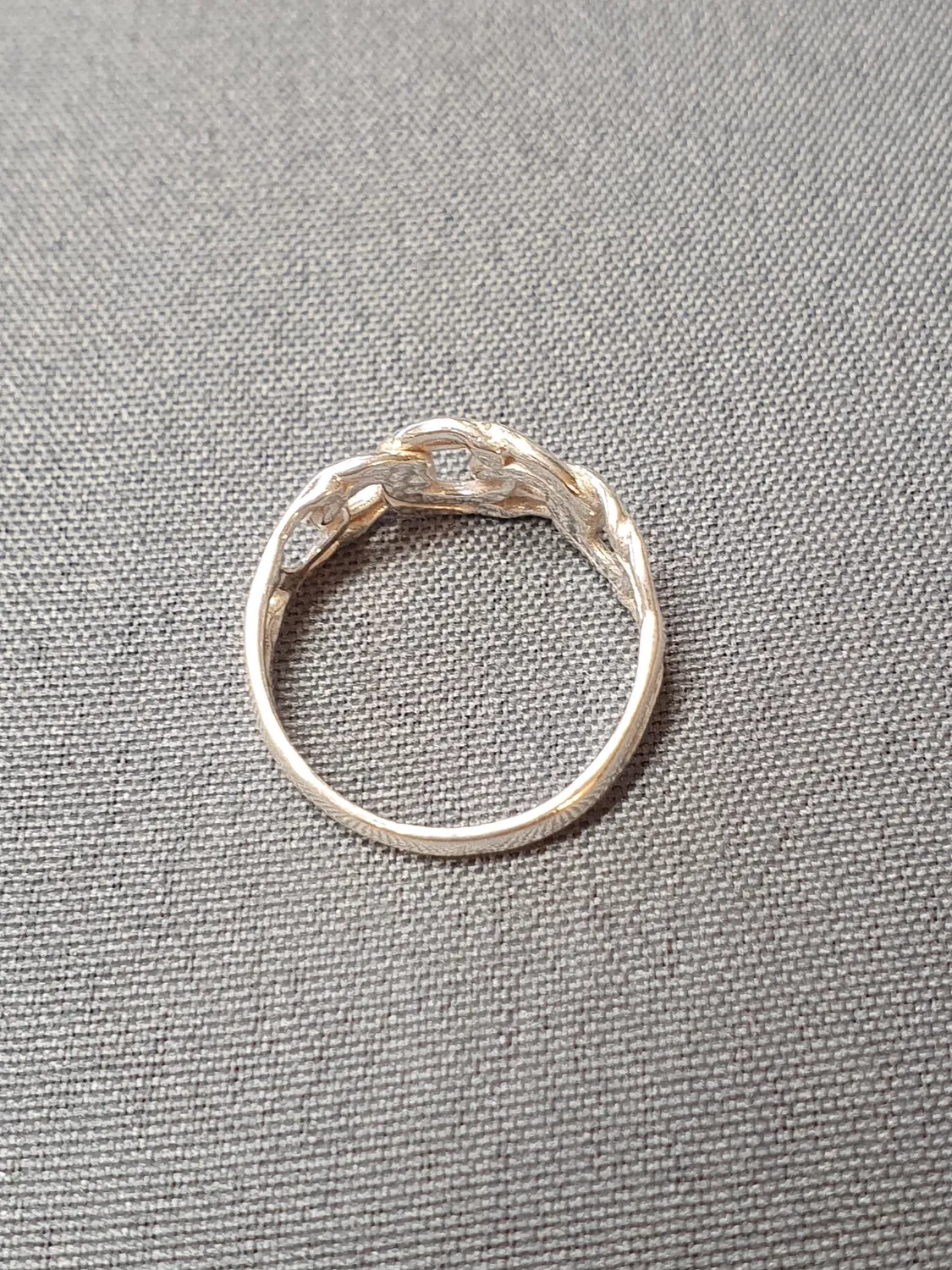 Silver bismarck ring 9250392R
