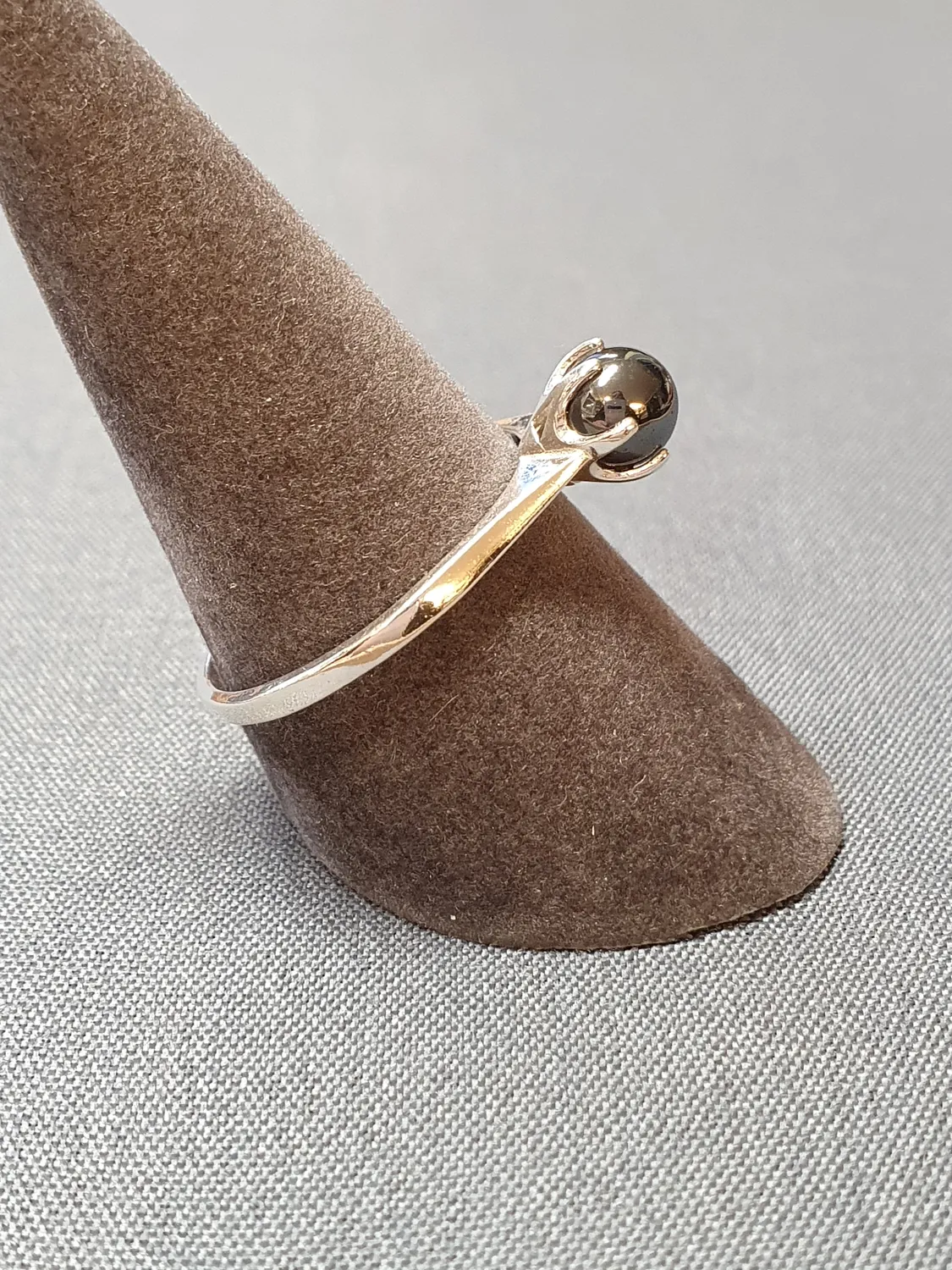 Silverring m hematit 9250338R
