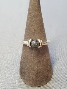 Silverring oxiderad m hematit 9250351R