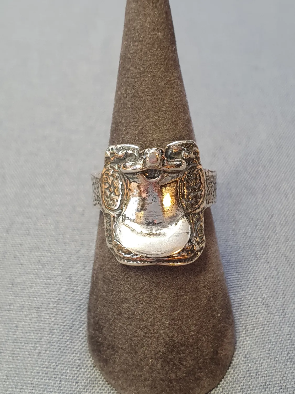 Ring m cowboy sadel oxiderad 9250724R