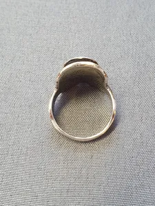 Ring m cowboy sadel oxiderad 9250724R
